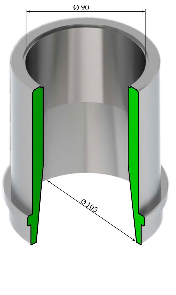 Насадки металлические на гидромонитор ГМН 250с